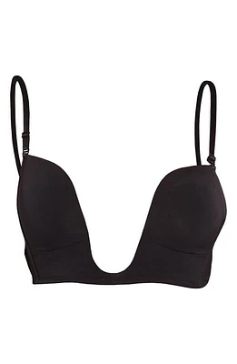 FASHION FORMS Plunge Seamless Wireless Bra Black at Nordstrom,