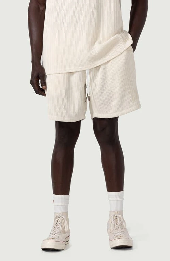 HONOR THE GIFT Pointelle Cotton Drawstring Shorts Bone at Nordstrom,