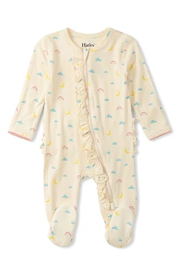 Hatley Lucky Charms Ruffle Footie Pristine at Nordstrom,