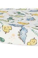 Under the Nile Organic Cotton Bassinet Sheet in White/Dinos at Nordstrom