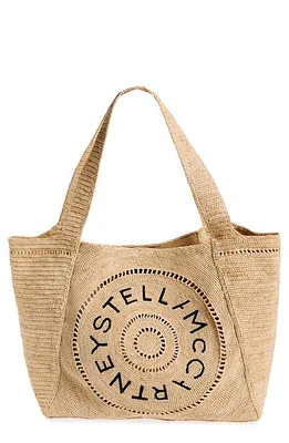 Stella McCartney Summer Living Raffia Tote in 9500 - Natural at Nordstrom