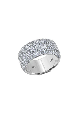 Crislu Half Eternity Cubic Zirconia Pavé Ring at Nordstrom