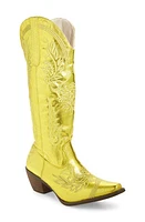 AZALEA WANG Ayanna Western Boot Gold at Nordstrom,