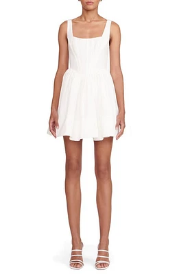 STAUD Landscape Cotton Blend Dress White at Nordstrom,