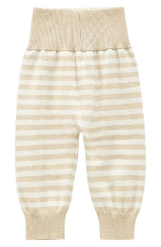 Ashmi & Co. Jordan Stripe Cotton Pants Apricot at Nordstrom,