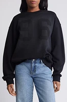 PacSun 96 Oversize Varsity Sweatshirt Black at Nordstrom,