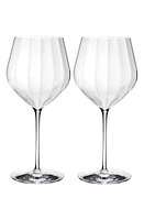 Waterford Elegance Optic Big Red Set of 2 Lead Crystal Wine Glasses at Nordstrom