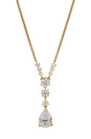 Nadri Halle Cubic Zirconia Y-Necklace in Gold at Nordstrom