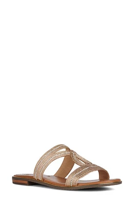 Geox Sozy Plus Embellished Slide Sandal Dark Gold at Nordstrom,