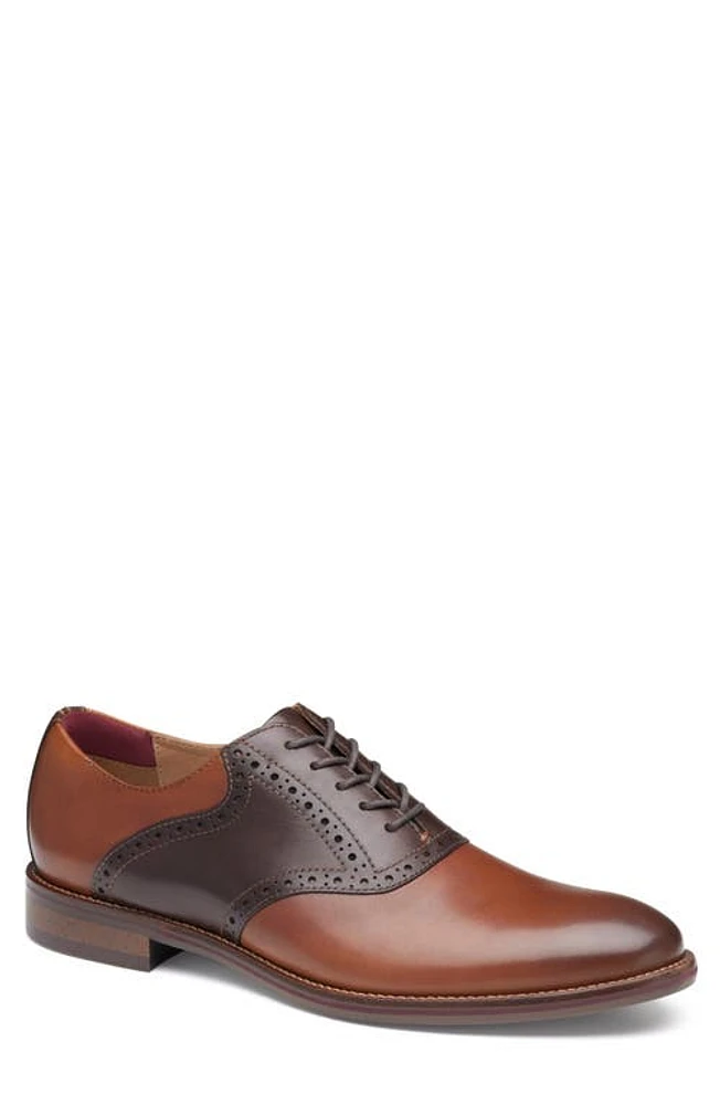 Johnston & Murphy Conard 2.0 Saddle Shoe Tan/Mahogany Full Grain at Nordstrom,