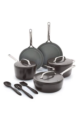 GreenPan GP5 Infinite8 11-Piece Anodized Aluminum Ceramic Nonstick Cookware Set in Cocoa at Nordstrom