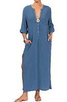 Everyday Ritual Tracey Cotton Caftan Denim at Nordstrom,