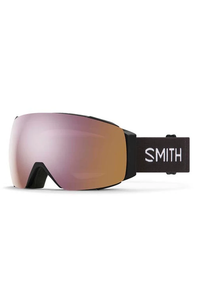 Smith I/O MAG 154mm Snow Goggles in Black /Chromapop Rose Gold at Nordstrom