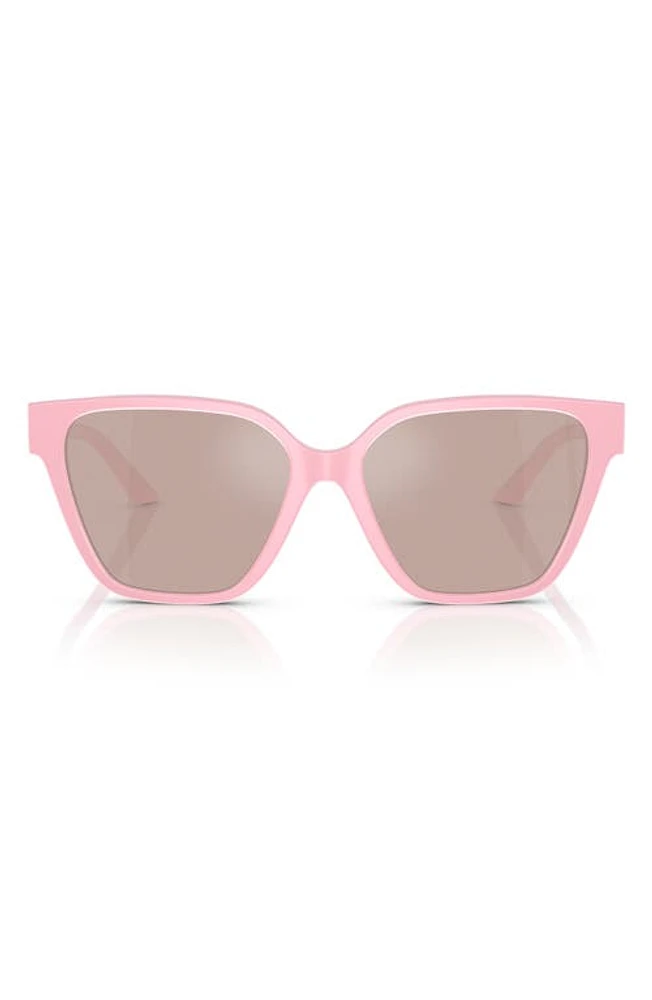 Versace 56mm Butterfly Sunglasses in Pastel Pink at Nordstrom