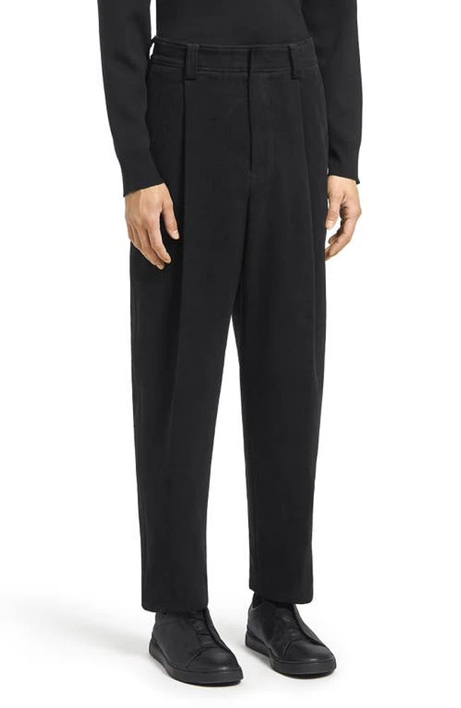 ZEGNA Pleated Stretch Jeans at Nordstrom