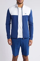 J. Lindeberg Banks Zip-Up Performance Jacket Estate Blue at Nordstrom,