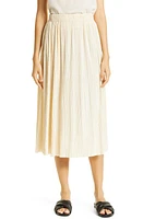 Samsøe Samsøe Uma Pleated Midi Skirt in Angora at Nordstrom, Size Large