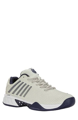 K-Swiss Hypercourt Express 2 2E Tennis Shoe Gray/White/Peacoat at Nordstrom,