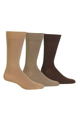 Polo Ralph Lauren Dress Socks in Khaki/Grey Taupe/Dark Brown at Nordstrom