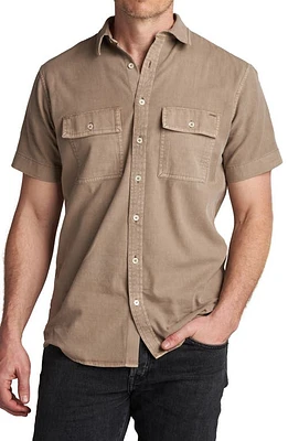 Rowan Warwick Heritage Twill Short Sleeve Button-Up Shirt at Nordstrom,