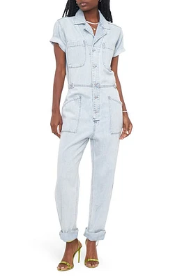 Pistola Grover Cotton Jumpsuit in Breeze at Nordstrom, Size Medium