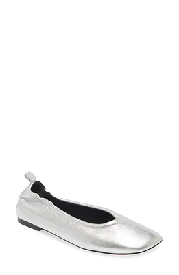 3.1 Phillip Lim ID Stretch Back Ballet Flat Silver at Nordstrom,