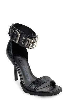 Karl Lagerfeld Paris Malinda Ankle Cuff Sandal Black at Nordstrom,