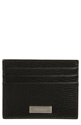 FERRAGAMO New Revival Leather Card Case in Nero Nero at Nordstrom