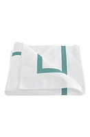 Matouk Lowell Duvet Cover in Aquamarine at Nordstrom