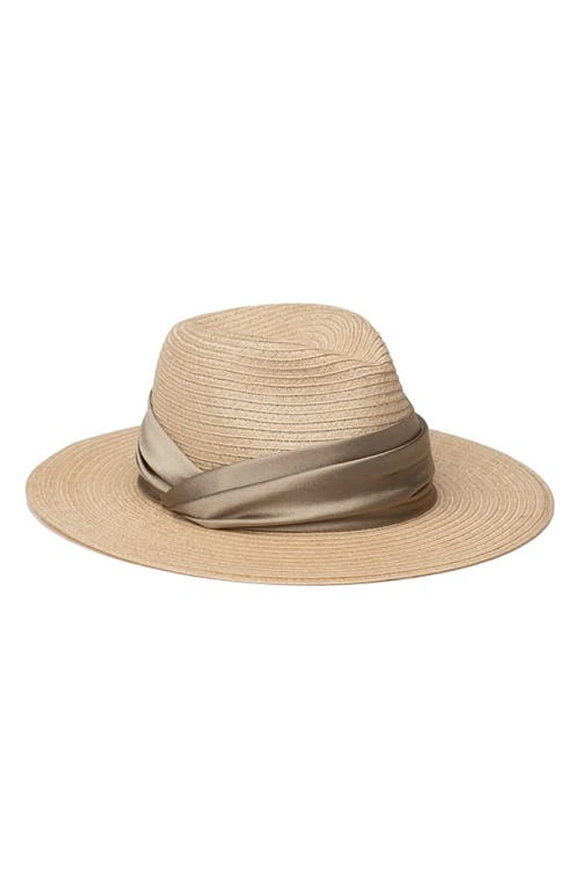 Eugenia Kim Courtney Hemp Straw Fedora in Natural at Nordstrom