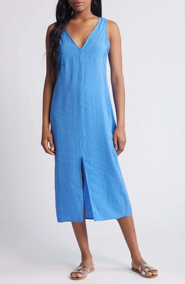 Nordstrom Nation LTD Kimora V-Neck Midi Dress Palace Blue at Nordstrom, |  The Summit