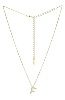 Ettika Crystal Initial Pendant Necklace in Gold- F at Nordstrom