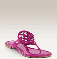 Tory Burch Miller Sandal in Hibiscus Patent Pink at Nordstrom, Size 7