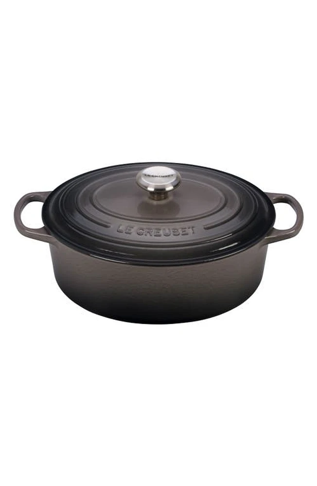 Le Creuset Signature -Quart Oval Enamel Cast Iron French/Dutch Oven in Oyster at Nordstrom