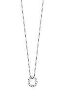 Bony Levy 18k Gold Pavé Diamond Initial Pendant Necklace in Gold - O at Nordstrom