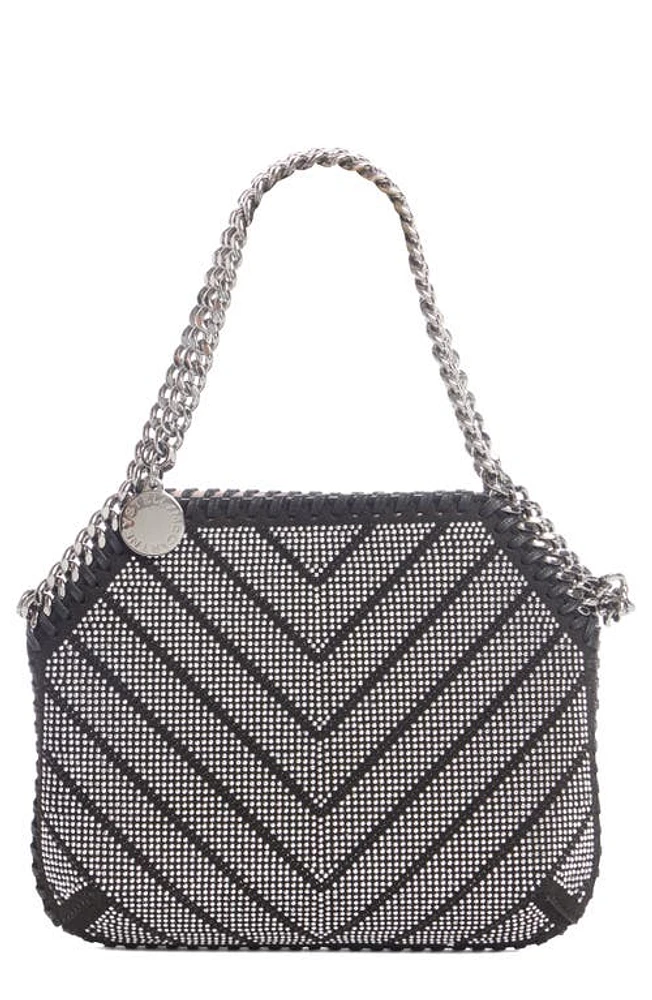 Stella McCartney Small Falabella Embellished Shoulder Bag in 1000 Black at Nordstrom