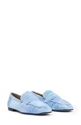 AllSaints Sapphire Penny Loafer in Denim Blue at Nordstrom, Size 8Us