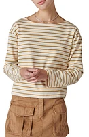 Lucky Brand Stripe Boat Neck Top at Nordstrom,