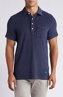 Brooks Brothers Cotton Terry Cloth Pocket Polo Navy at Nordstrom,