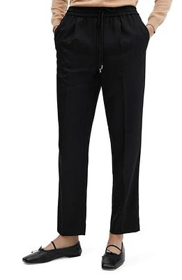 MANGO Flowy Pants Black at Nordstrom,