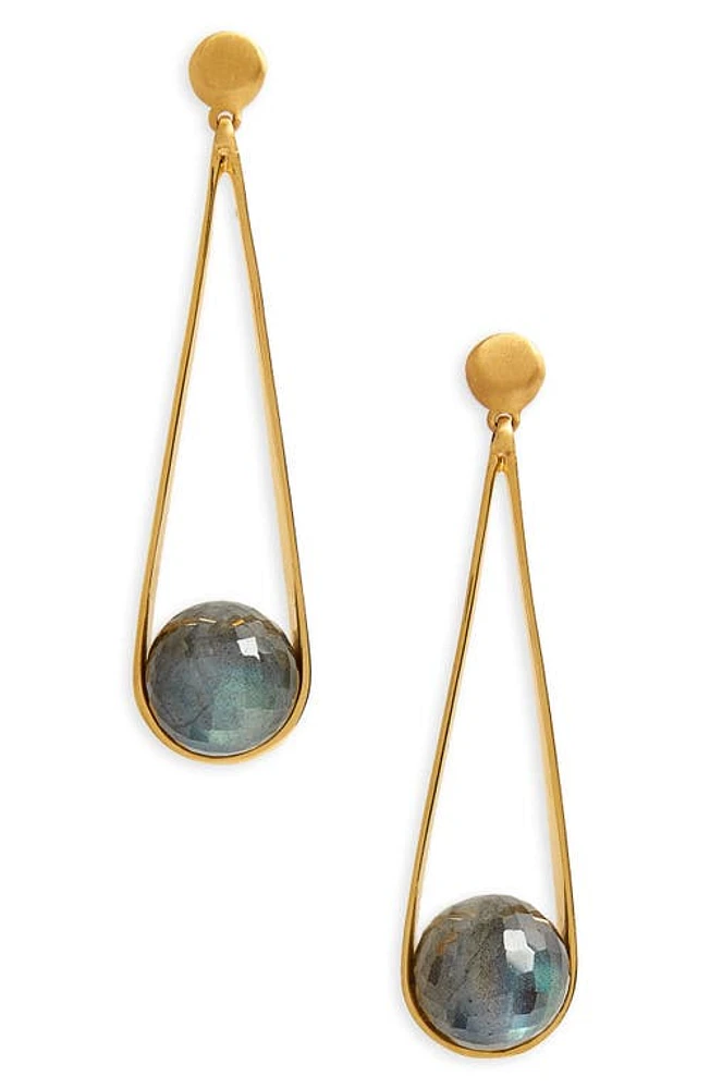 Dean Davidson Ipanema Drop Earrings in Labradorite/Gold at Nordstrom