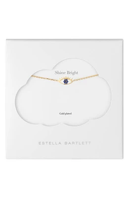 Estella Bartlett Happy Thoughts Eye Pendant Necklace in Gold at Nordstrom