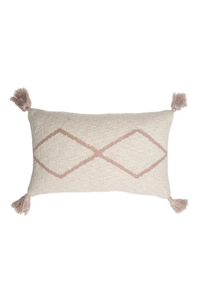 Lorena Canals Oasis Tassel Knit Accent Pillow in Pale Pink at Nordstrom