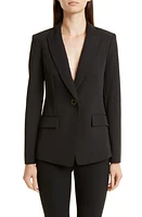 Milly Cady Avery One-Button Blazer Black at Nordstrom,