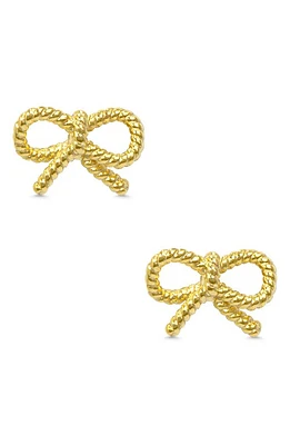 Lily Nily Kids' Bow Twist Stud Earrings in Gold at Nordstrom