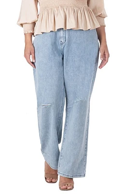 Standards & Practices Subtle Distressed Boyfriend Jeans 3240Midstone at Nordstrom,