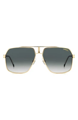 Carrera Eyewear 62mm Oversize Gradient Navigator Sunglasses in Gold/ Shaded at Nordstrom