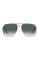 Carrera Eyewear 62mm Oversize Gradient Navigator Sunglasses in Gold/ Shaded at Nordstrom