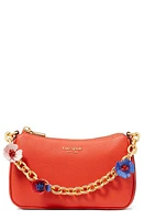 Kate Spade New York small jolie floral convertible leather crossbody bag in Red Berry at Nordstrom