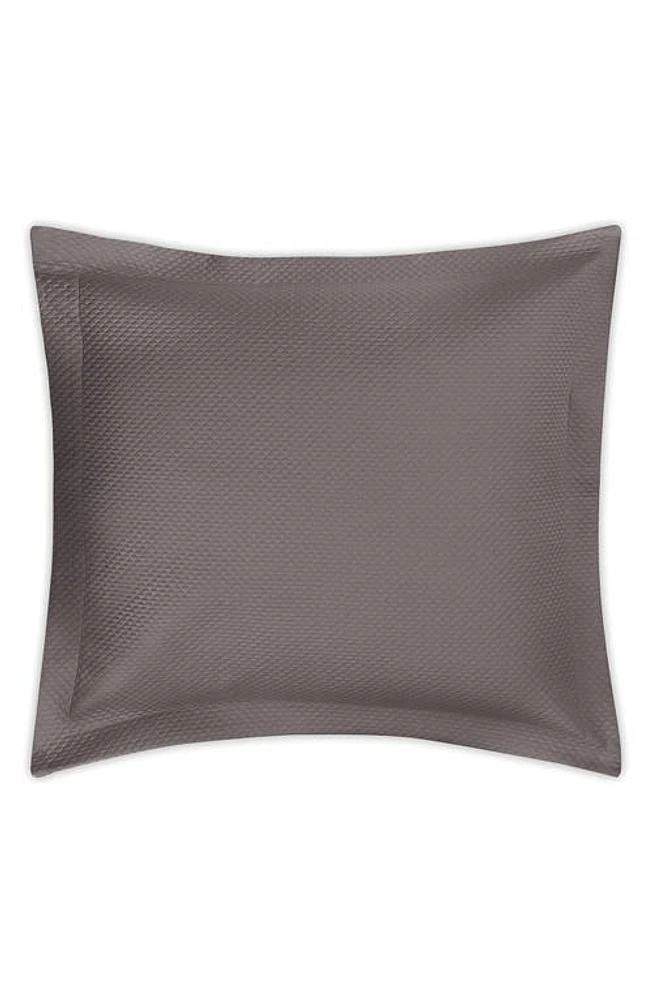 Matouk Alba Quilted Euro Sham in Charcoal at Nordstrom